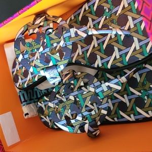 Tory Burch Miller Sandals Navy - size 11